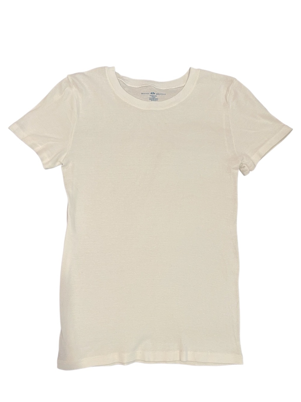 Brandy Melville White Crew Neck Tee